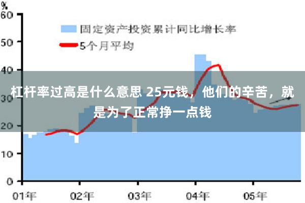 杠杆率过高是什么意思 25元钱，他们的辛苦，就是为了正常挣一点钱