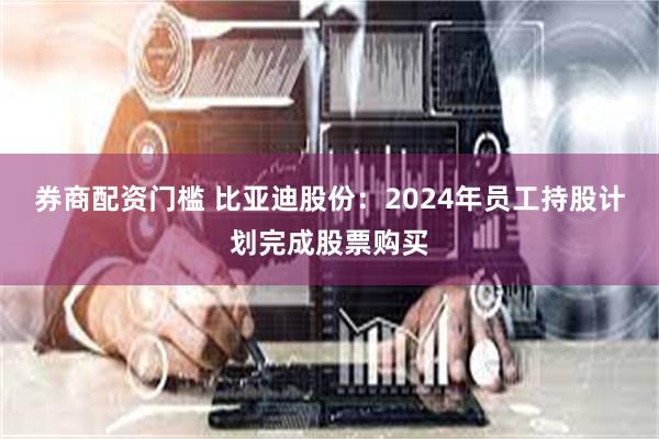 券商配资门槛 比亚迪股份：2024年员工持股计划完成股票购买