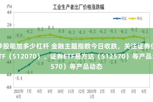 炒股能加多少杠杆 金融主题指数今日收跌，关注证券保险ETF（512070）、证券ETF易方达（512570）等产品动态