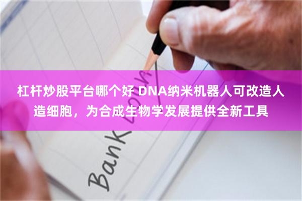 杠杆炒股平台哪个好 DNA纳米机器人可改造人造细胞，为合成生物学发展提供全新工具